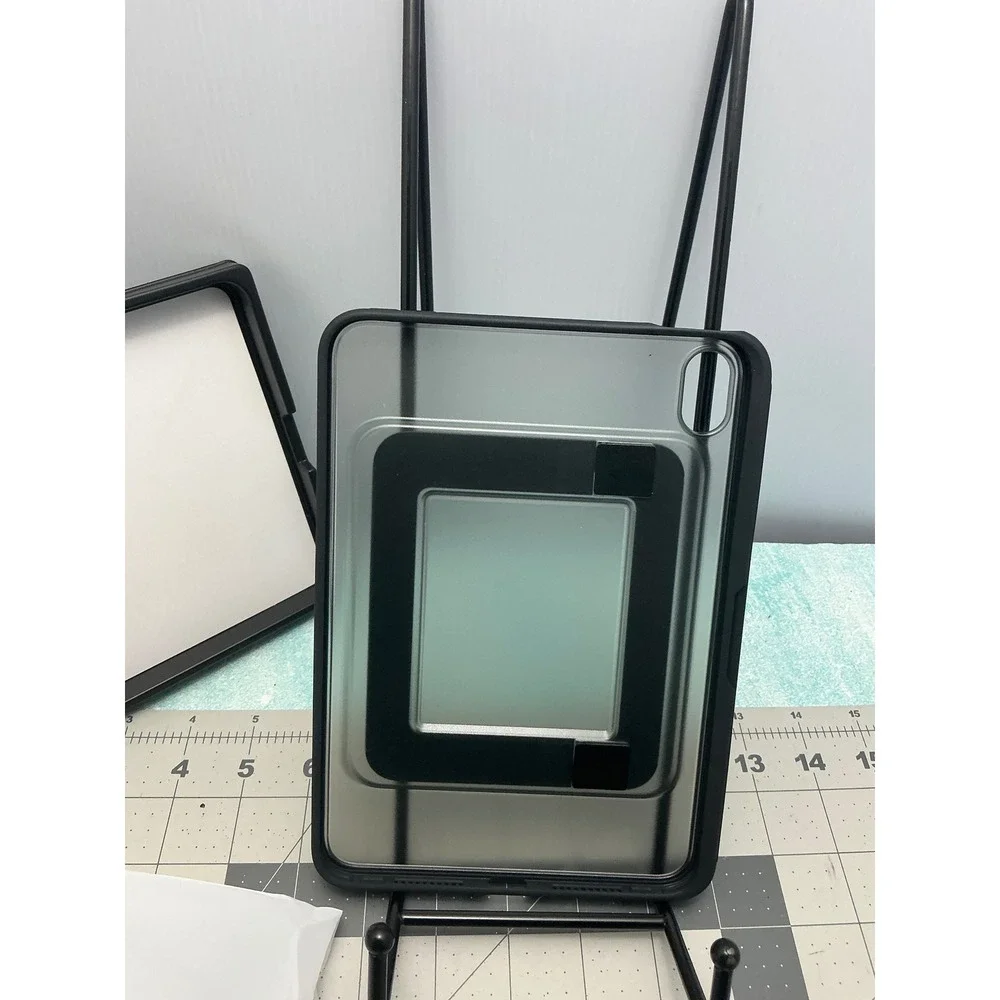 Torras iPad Mini 7 Mini 6 Case with Kickstand Pencil Holder Black M4BE25